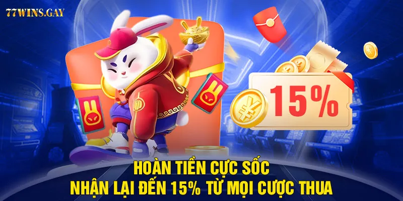 Hoàn tiền cực sốc - Nhận lại đến 15% từ mọi cược thua